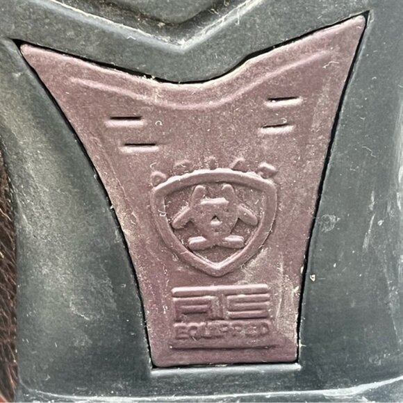 Ariat Western Cowboy Heritage Roper Boots Distressed Brown - Picture 10 of 15